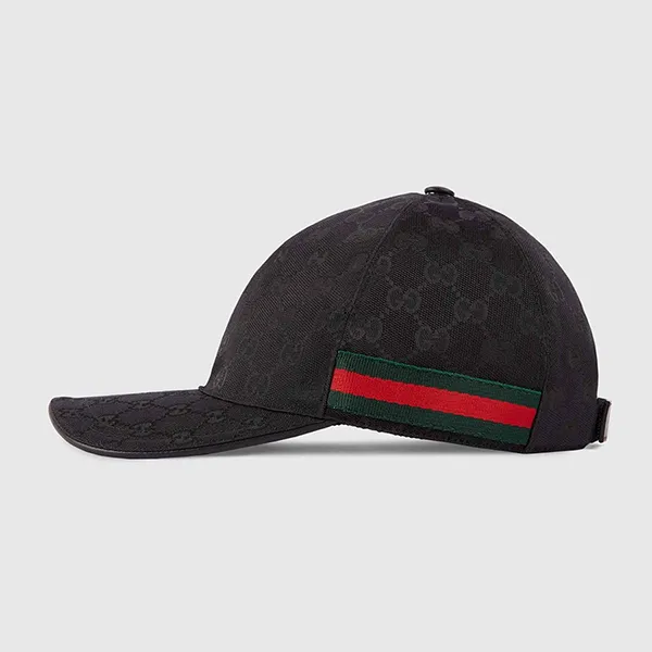 Mũ Nam Gucci Black Original Logo GG 200035 KQWBG 1060 Màu Đen