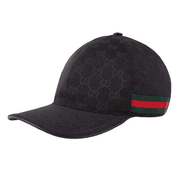 Mũ Nam Gucci Black Original Logo GG 200035 KQWBG 1060 Màu Đen