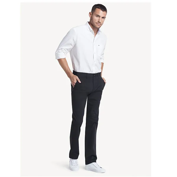 Quần Dài Nam Tommy Hilfiger Slim Fit THFLex Chinno 78J1764 410 Màu Xanh Đen Size 32/34
