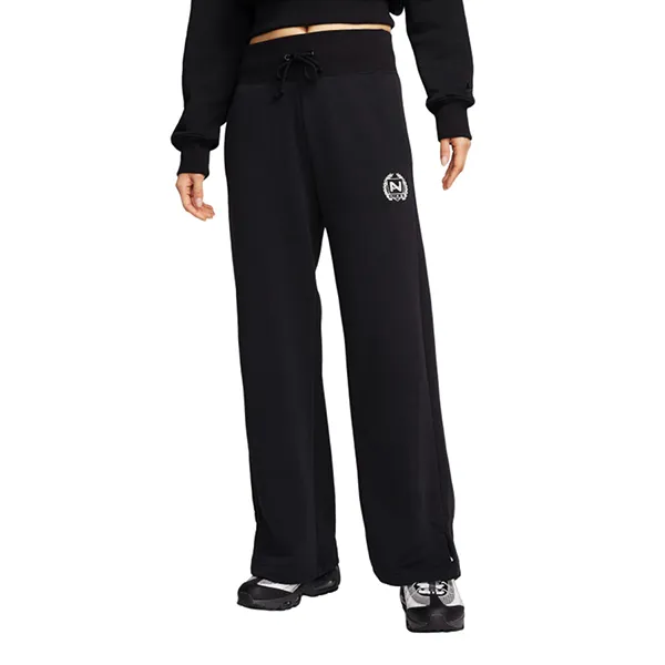 Quần Nỉ Ống Rộng Nữ Nike Women's High-Waisted Wide-Leg Fleece Pants FZ4733-010 Màu Đen