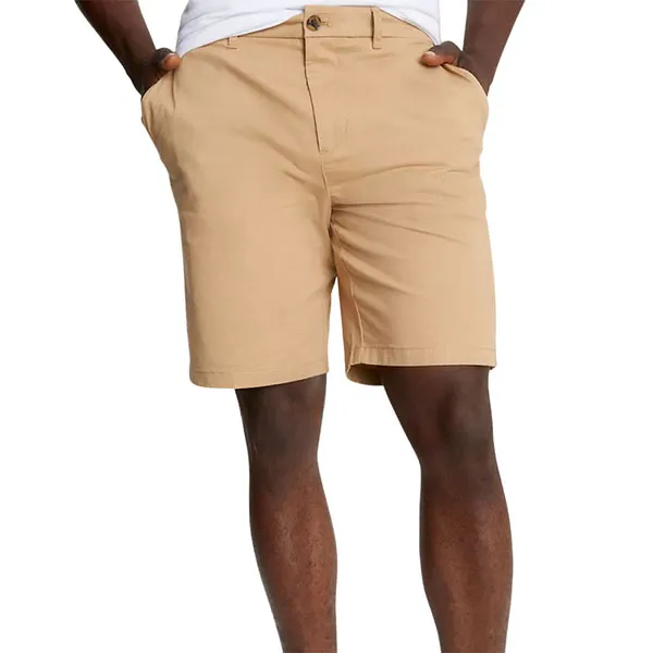 Quần Short Nam Tommy Hilfiger Mens Flex 9 Chino Short Straight Fit Tannin 78J8942 200 Màu Vàng Cát Size 33