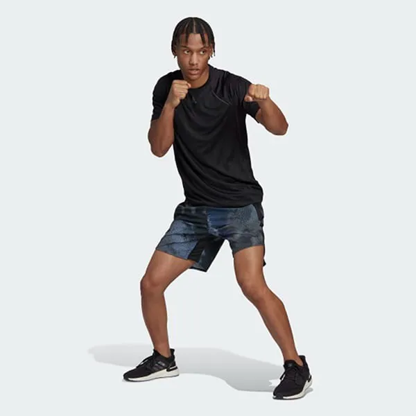Quần Short Tập Luyện Nam Adidas D4T Hiit Sho HN9364 Màu Xanh Đen