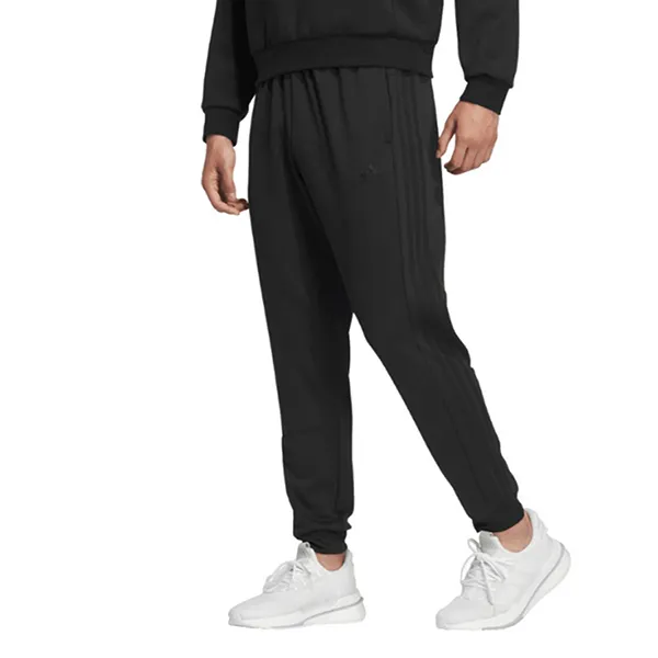 Quần Thể Thao Nam Adidas Three Stripes Double Knit Cuff Hem Track Pants IA9384 Màu Đen Size S
