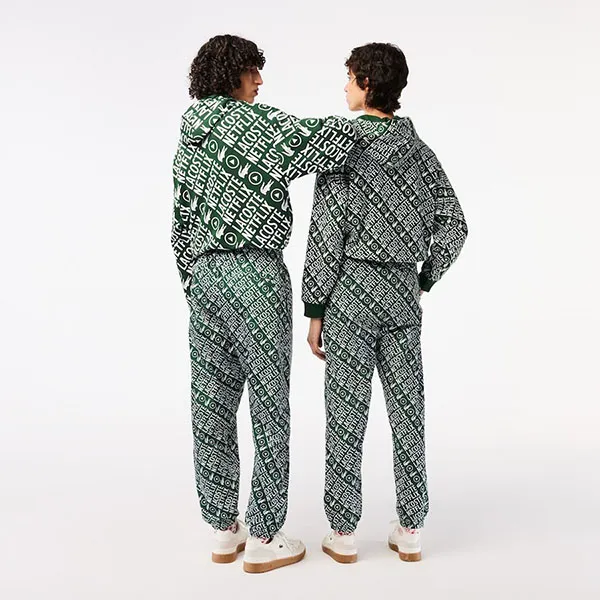 Quần Thể Thao Unisex Lacoste X Netflix XH9342-51 Màu Xanh Hoạ Tiết Size XXS