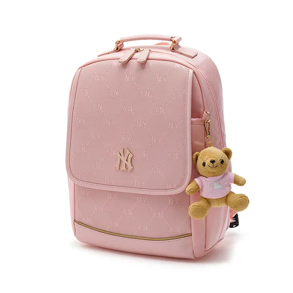 Set Balo Trẻ Em MLB New York Yankees 7ABKMD14N-50PKM Màu Hồng 3 Món ( Balo + Túi Tote + Gấu Bông) - Túi xách - Vua Hàng Hiệu