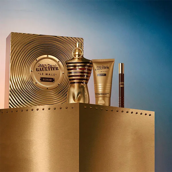 Set Nước Hoa Nam Jean Paul Gaultier Le Male Elixir Parfum 125ml 3 Món