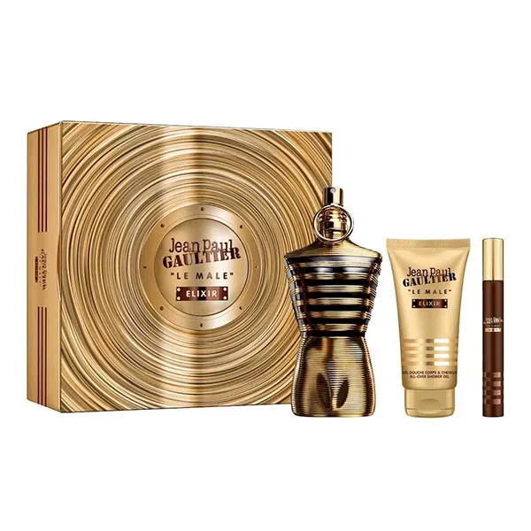 Set Nước Hoa Nam Jean Paul Gaultier Le Male Elixir Parfum 125ml 3 Món