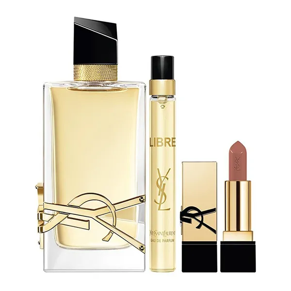 Set Nước Hoa Nữ YSL Yves Saint Laurent Deluxe Libre EDP 90ml + 10ml Và Son Môi Gift Set 3 Món - Nước hoa - Vua Hàng Hiệu