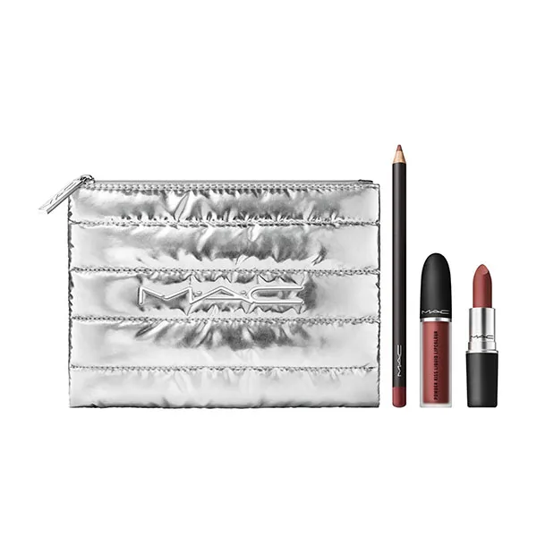 Set Son Mac Powdered Snow Powder Kiss Lip Kit 3 Món - Trang điểm - Vua Hàng Hiệu