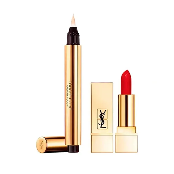 Set Son Môi + Che Khuyết Điểm Yves Saint Laurent YSL Touche Eclat - Trang điểm - Vua Hàng Hiệu