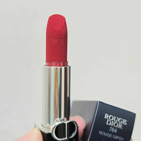 Son Dior Rouge Dior Couleur Couture Velvet 764 Rouge Gipsy Màu Đỏ Hồng - Son Môi - Vua Hàng Hiệu