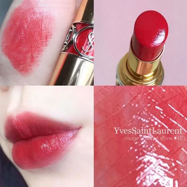 Son Yves Saint Laurent YSL Rouge Volupté Shine 101 Make It Burn