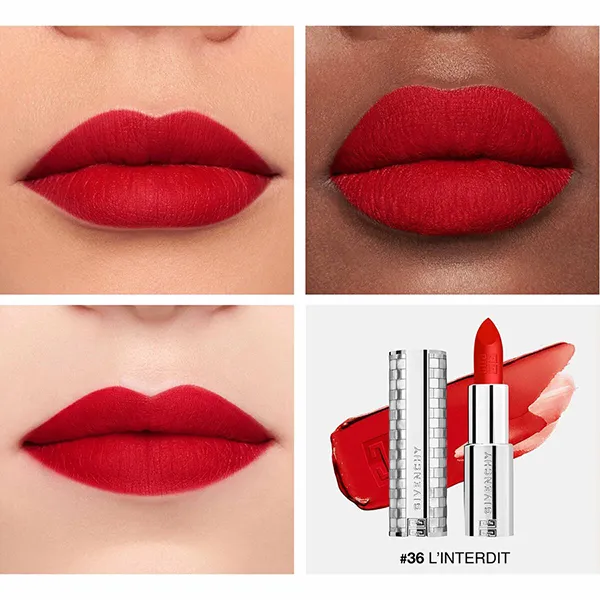 Son Givenchy Le Rouge Deep Velvet 36 Limited Màu Đỏ Tươi
