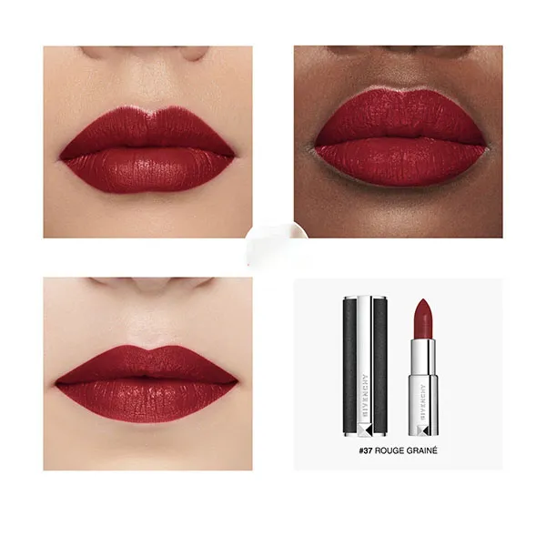 Son Givenchy Le Rouge Interdit 37 Rouge Graine Mini 1.5g Màu Đỏ Thuần