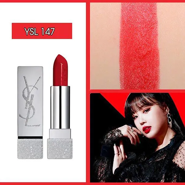 Son Yves Saint Laurent YSL 147 Booklyn Baby Bản Limited Edition Màu Đỏ Tươi