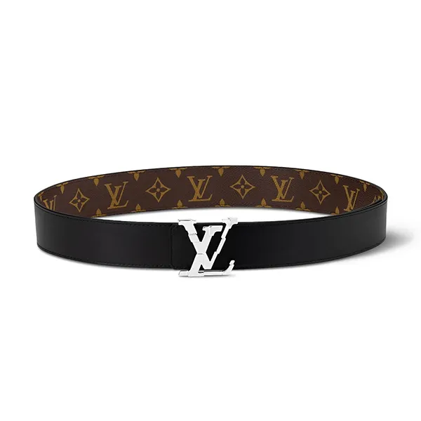 Thắt Lưng Nam Louis Vuitton LV Pixel 40mm Reversible Belt M8389 2 Mặt Màu Nâu Đen Size 95