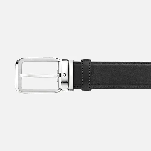 Thắt Lưng Nam Montblanc Leather Belt Màu Đen