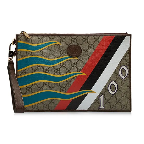 Túi Cầm Tay Gucci Interlocking GG Patch 