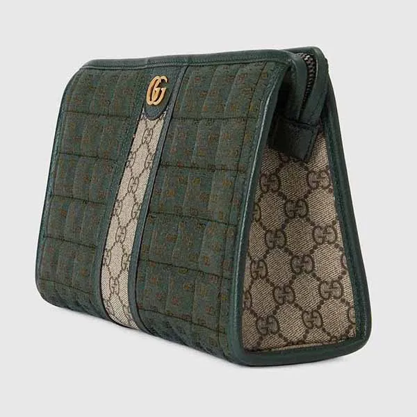 Túi Cầm Tay Nam Gucci Mini GG Green 751912-FAB7W-3046 Màu Xanh Lá