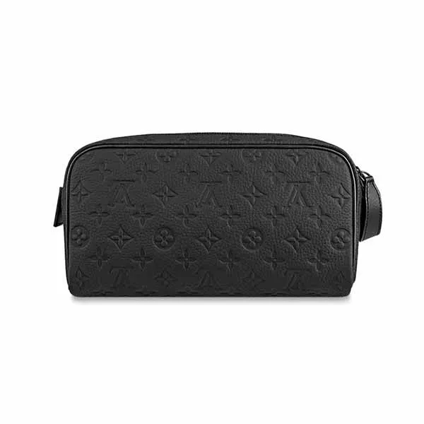 Túi Cầm Tay Nam Louis Vuitton LV Dopp Kit Monogram Black M59478 Màu Đen N-YT - Túi xách - Vua Hàng Hiệu