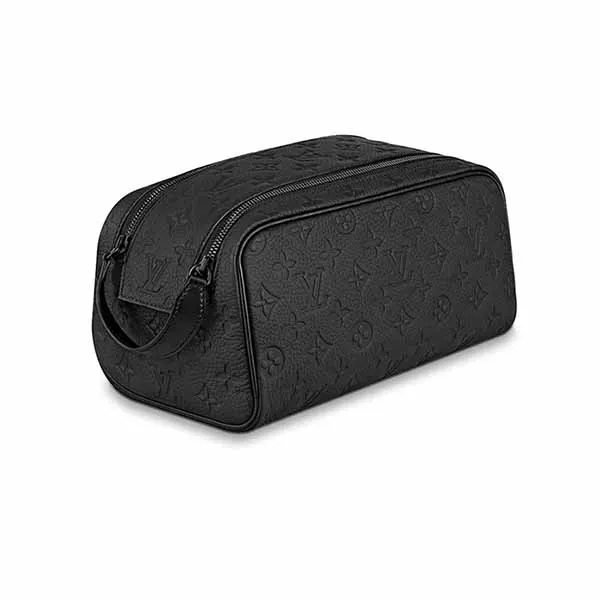 Túi Cầm Tay Nam Louis Vuitton LV Dopp Kit Monogram Black M59478 Màu Đen N-YT - Túi xách - Vua Hàng Hiệu