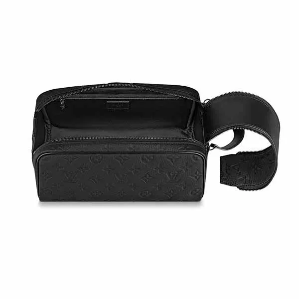 Túi Cầm Tay Nam Louis Vuitton LV Dopp Kit Monogram Black M59478 Màu Đen N-YT - Túi xách - Vua Hàng Hiệu