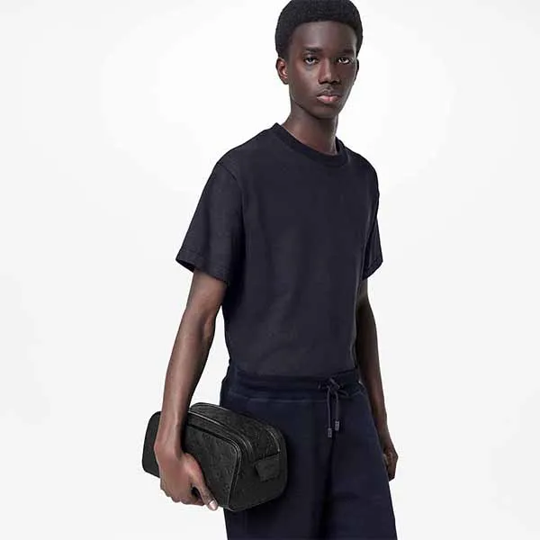 Túi Cầm Tay Nam Louis Vuitton LV Dopp Kit Monogram Black M59478 Màu Đen N-YT - Túi xách - Vua Hàng Hiệu