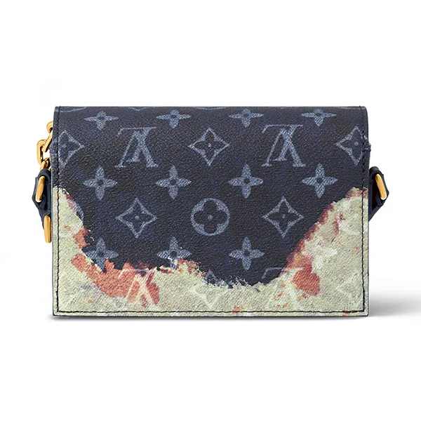 Túi Đeo Chéo Nam Louis Vuitton LV Leather Steamer Voyage Monogram Other M82900 Màu Xanh