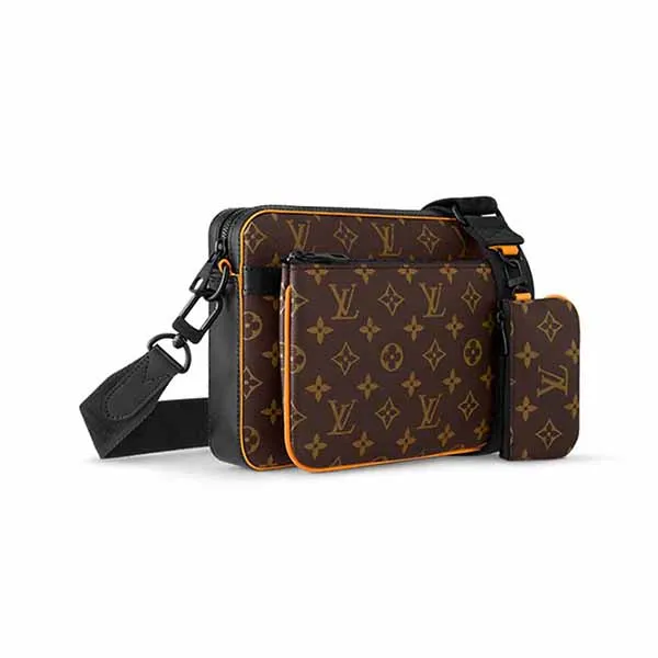 Túi Đeo Chéo Nam Louis Vuitton LV Trio Messenger Bag M46694 Màu Nâu Vàng