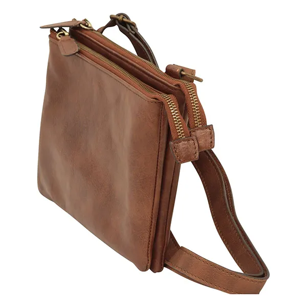 Túi Đeo Chéo Nam Old Angler Bag 413489MA Màu Nâu Đậm
