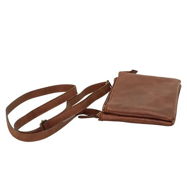 Túi Đeo Chéo Nam Old Angler Bag 413489MA Màu Nâu Đậm