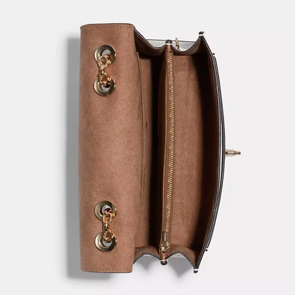 Túi Đeo Chéo Nữ Coach Lane Shoulder Bag C8594 Màu Trắng Kem - Túi xách - Vua Hàng Hiệu