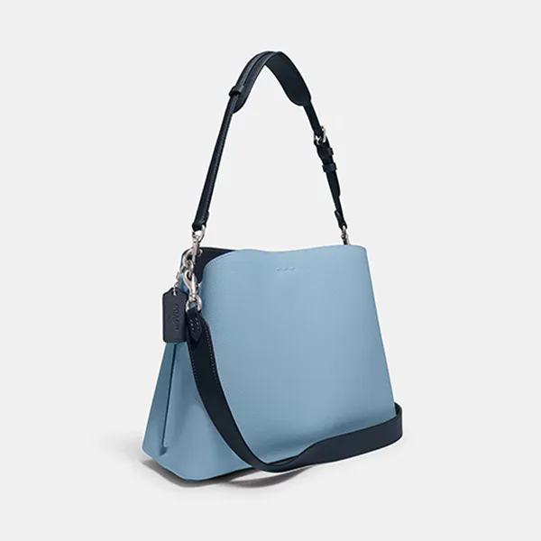 Túi Đeo Chéo Nữ Coach Willow Shoulder Bag In Colorblock C2590 Màu Xanh Dương