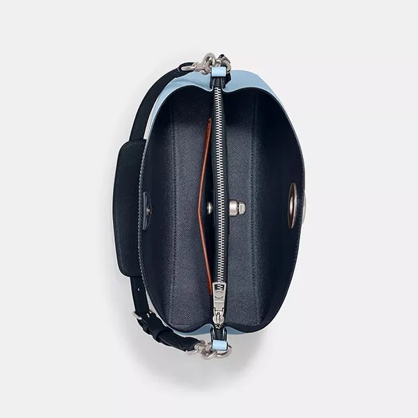 Túi Đeo Chéo Nữ Coach Willow Shoulder Bag In Colorblock C2590 Màu Xanh Dương