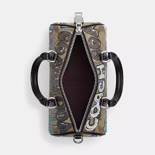 Túi Đeo Chéo Nữ Coach x Mint + Serf Lacey Crossbody In Signature Canvas CM094 Màu Nâu Đen