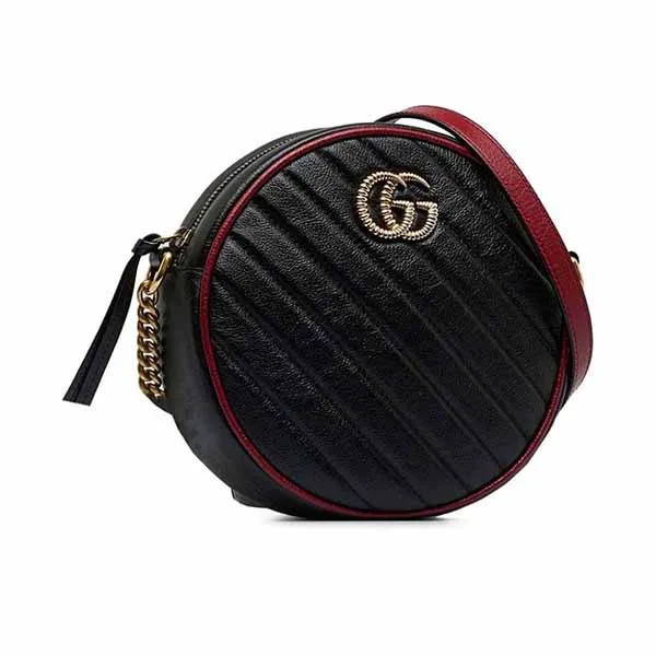 Túi Đeo Chéo Nữ Gucci Pre-Owned Mini Torchon Crossbody Bag 6AA04GLHH2LNOJC5 Màu Đen
