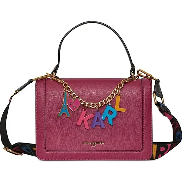 Túi Đeo Chéo Nữ Karl Lagerfeld Simone Bag Màu Tím Mận
