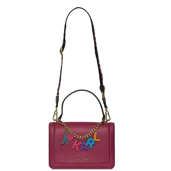 Túi Đeo Chéo Nữ Karl Lagerfeld Simone Bag Màu Tím Mận