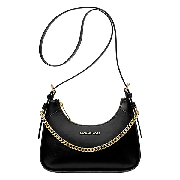Túi Đeo Chéo Nữ Michael Kors MK Wilma Small Leather Crossbody Bag 35H3G3WC5L Màu Đen - Túi xách - Vua Hàng Hiệu