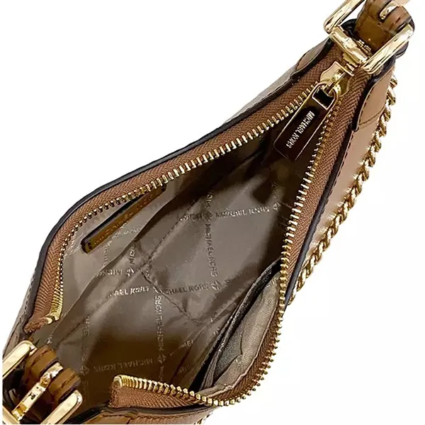 Túi Đeo Chéo Nữ Michael Kors MK Wilma Small Leather Crossbody Bag Màu Nâu - Túi xách - Vua Hàng Hiệu