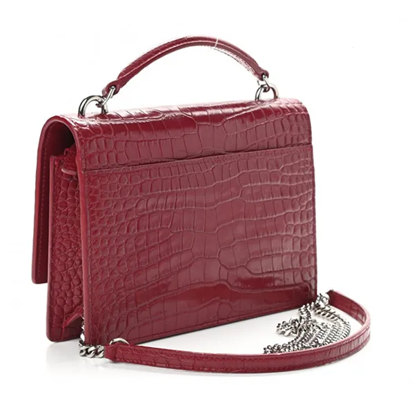 Túi Đeo Chéo Nữ Yves Saint Laurent YSL Sunset Chain Wallet Amaretto Màu Đỏ
