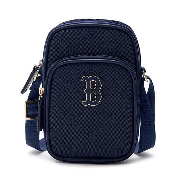 Túi Đeo Chéo Trẻ Em MLB PU Diamond Monogram Boston Red Sox 7ACRMDD4N-43NYD Màu Xanh Navy