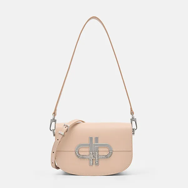 Túi Đeo Vai Nữ Pedro Icon Mini Leather Shoulder Bag Black PW2-75210151-1 Màu Nude