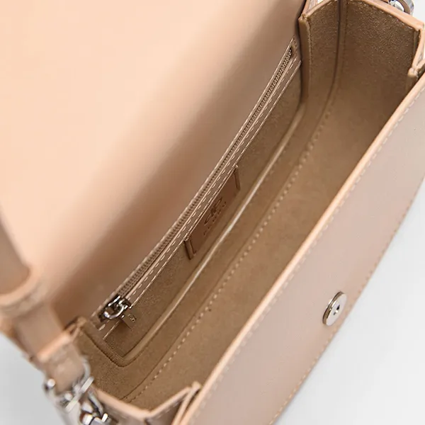 Túi Đeo Vai Nữ Pedro Icon Mini Leather Shoulder Bag Black PW2-75210151-1 Màu Nude