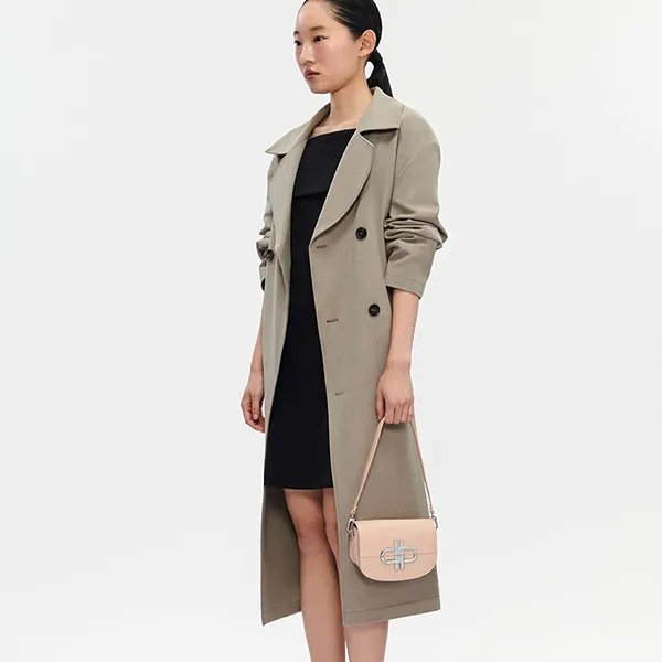 Túi Đeo Vai Nữ Pedro Icon Mini Leather Shoulder Bag Black PW2-75210151-1 Màu Nude