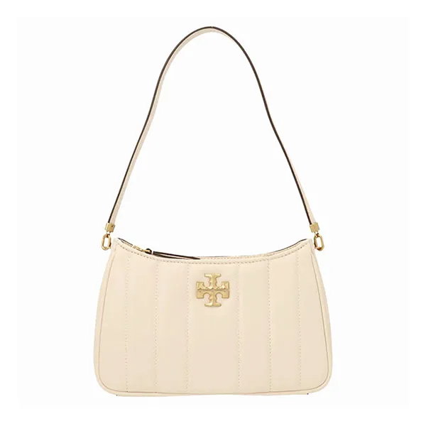 Túi Đeo Vai Nữ Tory Burch Kira Logo Plaque Shoulder Bag 87178 Màu Trắng Kem - Túi xách - Vua Hàng Hiệu