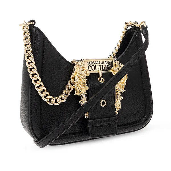 Túi Đeo Vai Nữ Versace Jeans Couture Black Shoulder Bag With Logo 75VA4BF5 ZS413 899 Màu Đen T