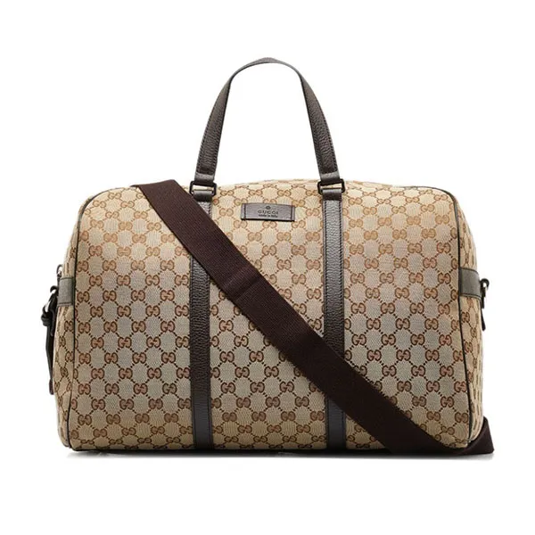 Túi Du Lịch Gucci Boston GG Duffle Bag Màu Nâu - Túi xách - Vua Hàng Hiệu