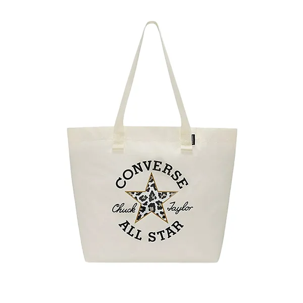 Túi Tote Converse Leopard Canvas 26524-A01 Màu Trắng - Túi xách - Vua Hàng Hiệu
