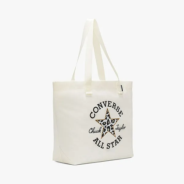 Túi Tote Converse Leopard Canvas 26524-A01 Màu Trắng - Túi xách - Vua Hàng Hiệu